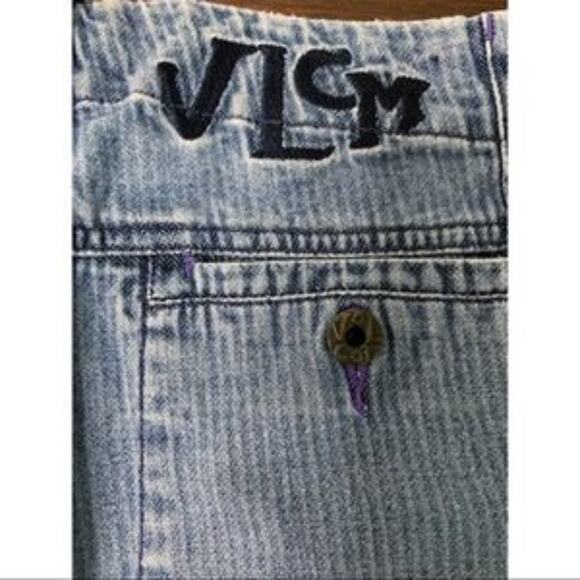 Volcom Stone Blue Denim Shorts Juniors size 5 - Picture 3 of 7
